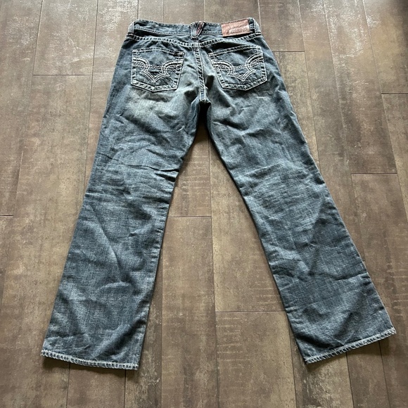 Men's Big Star Pioneer Regular Boot Cut Stone Wash Jeans - Picture 2 of 5